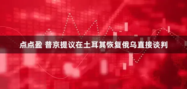 点点盈 普京提议在土耳其恢复俄乌直接谈判