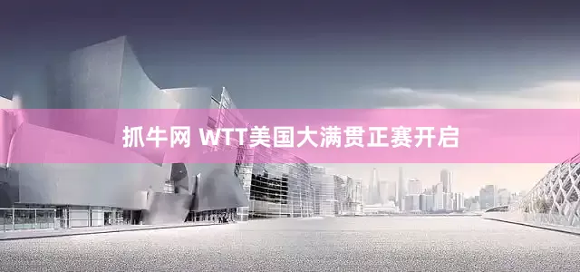 抓牛网 WTT美国大满贯正赛开启
